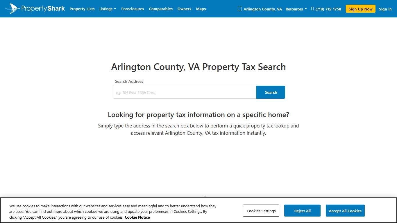 VA Property Tax Search | PropertyShark