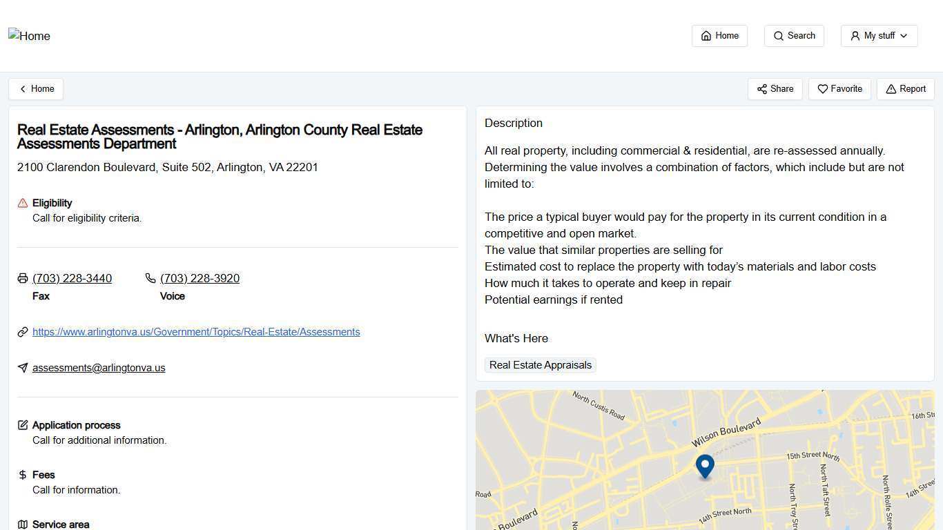 Real Estate Assessments - Arlington, Arlington County Real Estate Assessments Department